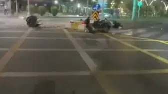 Batman’da motosiklet kazası kamerada