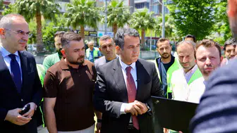 Samsun İsmet İnönü Bulvarı’nda trafik çilesine son verecek düzenleme başladı