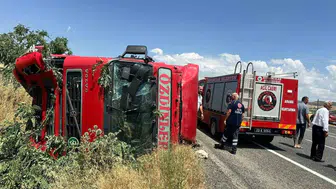 Elazığ yolunda ağır vasıta kazası