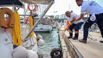 Mersin Marina'da deniz dibinden çıkanlar şaşkınlık yarattı