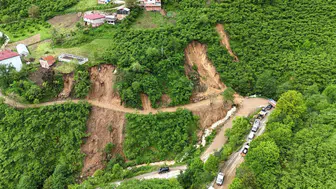 Giresun’da toprak kayması korkusu 33 haneyi yerinden etti