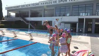 Muğla Yatağan'da çocuklar için ücretsiz yüzme kursu dönemi başladı