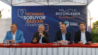 Kayseri'de Başkan Büyükkılıç vatandaşın ayağına gitti