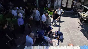 Cenaze töreninde yürekleri ağza getiren anlar