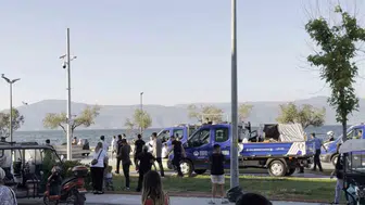 Mudanya sahilinde zabıta mesaisi