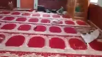 Elazığ’da saldırıya uğrayan köy camisi yeniden ibadete açıldı