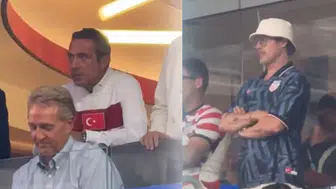 Ali Koç ve Brad Pitt Tribünde Buluştu