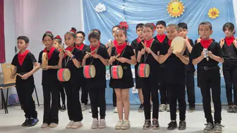 Adıyamanlı öğrenciler sahne tozunu yuttu