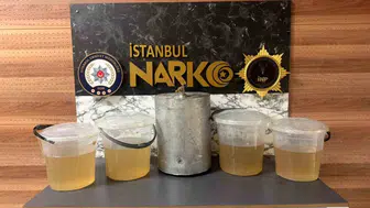 Güngören'de uyuşturucu dolu kazan yakalandı