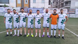 Ağrı kurumlar arası futbol liginde şampiyonluk Türk Şeker Spor'un