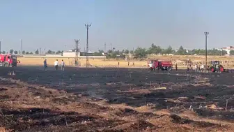 Viranşehir'de bir kıvılcım 60 dönüm buğdayı kül etti