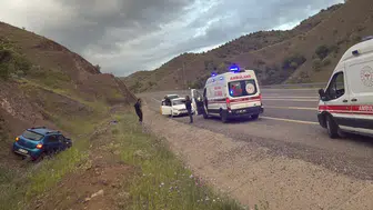 Diyarbakır Çınar yolunda kontrolden çıkan araç tarlaya uçtu