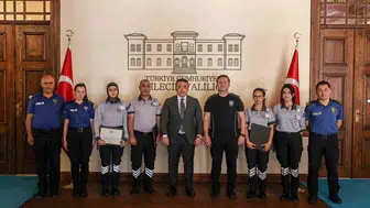 Bilecik'te güvenlik görevlilerine başarı belgesi takdimi