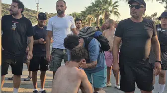 Bodrum’da dizi seti çalışanları ve market personeli arasında kanlı kavga