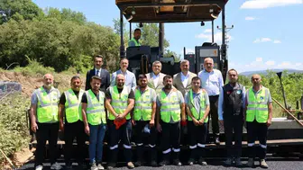Sinop köylerinde yaz asfaltı mesaisi başladı