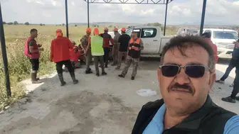 Karapınar çiftçisi ürününü korumak için sahaya indi
