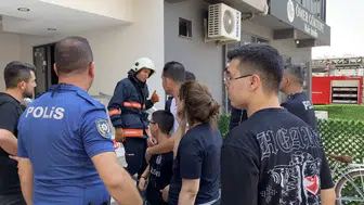 Mersin'de apartman dairesinde korkutan yangın