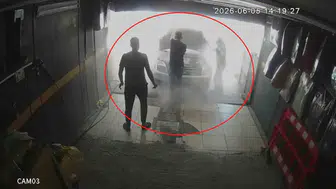 Hatay'da bir oto yıkamacı faciayı önledi