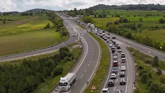 Karabük yolunda bayram dönüşü çilesi