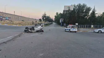 Eskişehir’de takla atan otomobilin sürücüsü yaralandı