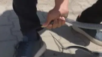 Hataylı yılan avcısının zorlu mücadelesi kameraya yansıdı