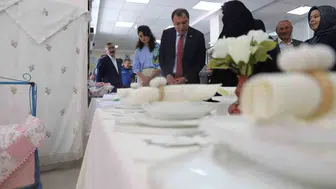 Aydıntepe’de el emeği ürünler görücüye çıktı