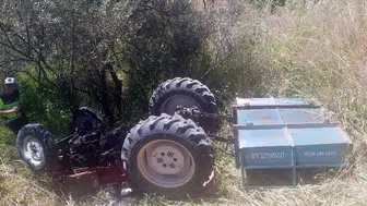 Manisa’da traktör kazası 76 yaşındaki sürücü hayatını kaybetti