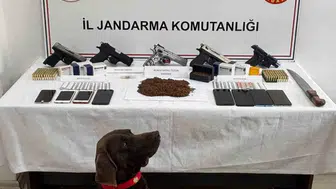Kastamonu jandarmasından geniş çaplı narkotik ve silah baskını