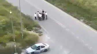 Polatlı mezarlık yolunda tüfekli kavga kameraya yansıdı
