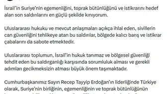 İletişim Başkanı Duran'dan İsrail'in Suriye saldırılarına sert tepki