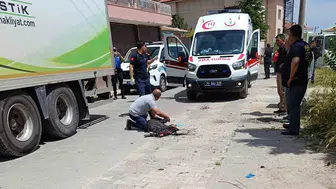 Çelebi’de kamyonun çarptığı kadın yaşam mücadelesi veriyor