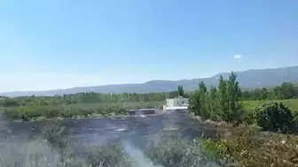 Mersin Mut'ta bahçe yangını 15 dönümlük alanı küle çevirdi