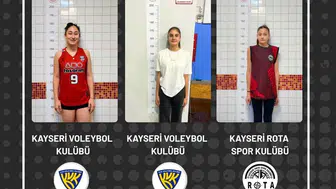 Kayserili üç voleybolcu milli takım kampına çağrıldı