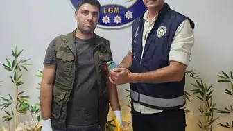 Samsat polisinden yaralı kuş için kurtarma operasyonu