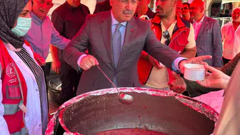 Denizli Bayramyeri’nde aşure bereketi yaşandı