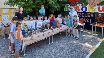 Köyceğizli çocuklar geçmişin izini okul koridorunda sürüyor