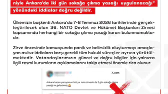 Ankara için yayılan sokağa çıkma yasağı iddiaları tamamen asılsız çıktı