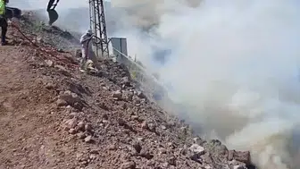 Ayvacık makiliklerinde yangın paniği