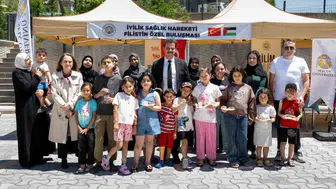 Konya’da misafir edilen Filistinli çocuklar için sağlık seferberliği