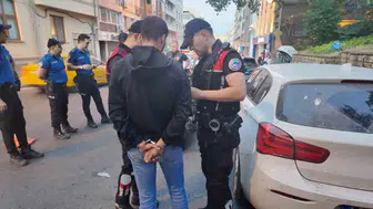 Kadıköy’de gökyüzünden takip edilen motosikletli şüpheli yakalandı