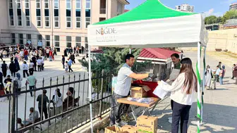 Niğde’de LGS günü öğrencilere destek eli