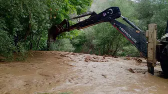 Malatya’da taşkın sonrası kanyon yolları kapandı