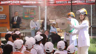 Samsunlu ortaokullular ormanda bilimle buluşuyor