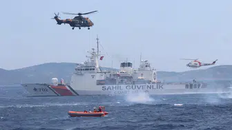 Ege sularında zorlu kurtarma senaryosu başarıyla tamamlandı