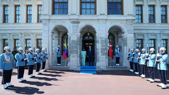 Erdoğan Dolmabahçe’de Venezuela heyetini ağırladı