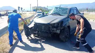 Sakarya Akyazı yolunda tehlikeli kaza
