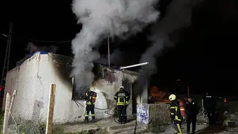 Kayseri'de gece yarısı korkutan yangın