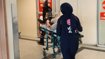 Adıyaman'da cadde ortasında motosikletli kaza