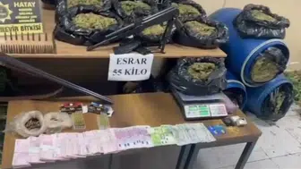 Samandağ'da uyuşturucu ve silah operasyonu 6 tutuklama