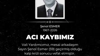 Kayseri Vali Yardımcısı Şenol Esmer hayatını kaybetti